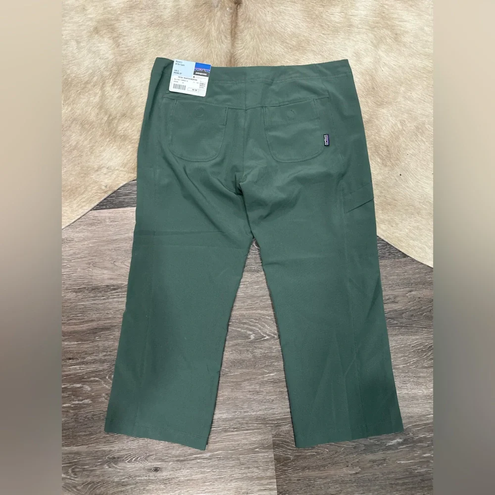 Patagonia All Out Capri Women's Sz 6 Olive Green Hiking Outdoor Stretch NWT - Picture 2 of 5